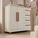 Ver imagem 5 de Cômoda 2 Portas 4 Gavetas com Sapateira Titan
