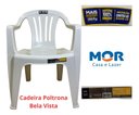 Ver imagem 6 de 02 Cadeira Poltrona Plástico Mor Resistente Braço Bela Vista