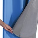 Ver imagem 3 de Cortina Blackout Pvc com Tecido Voil 2,80 M X 1,80 M Azul