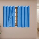 Ver imagem 2 de Cortina Blackout Pvc com Tecido Voil 2,80 M X 1,80 M Azul