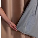 Ver imagem 3 de Cortina Blackout Pvc com Tecido Voil 2,80 M X 1,80 M Avelã