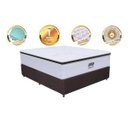 Ver imagem 3 de Cama Box Casal Gazin  Gazin de Molas Ensacadas Tower 138x188x72 Branco