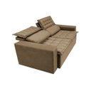 Ver imagem 7 de Sofá 3 Lugares Retrátil e Reclinável Cama Inbox Slim 1,80M Velusoft Castor