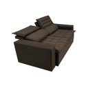 Ver imagem 7 de Sofá 3 Lugares Retrátil e Reclinável Cama Inbox Slim 1,80M Velusoft Café