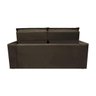 Sofá 3 Lugares Retrátil e Reclinável Cama Inbox Slim 1,80M Velusoft Café - 6