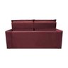 Sofá 3 Lugares Retrátil e Reclinável Cama Inbox Slim 1,80M Velusoft Vinho - 6