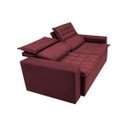 Ver imagem 7 de Sofá 3 Lugares Retrátil e Reclinável Cama Inbox Slim 1,80M Velusoft Vinho