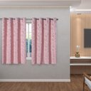 Ver imagem 2 de Cortina em Tecido Jacquard 2,80 m x 1,60 m - Rosa