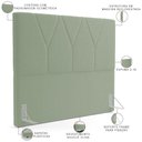 Ver imagem 3 de Cabeceira Cama Box Quenn 160 cm Aurora W01 Bouclê Oliva - Lyam Decor