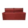 Sofá 3 Lugares Retrátil e Reclinável Cama Inbox Slim 1,80M Velusoft Vermelho - 6