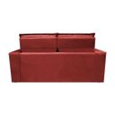 Ver imagem 6 de Sofá 3 Lugares Retrátil e Reclinável Cama Inbox Slim 1,80M Velusoft Vermelho