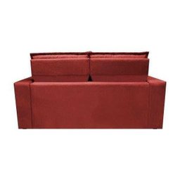 Sofá 3 Lugares Retrátil e Reclinável Cama Inbox Slim 1,80M Velusoft Vermelho - 6 Sofá 3 Lugares Retrátil e Reclinável Cama Inbox Slim 1,80M Velusoft Vermelho - 6