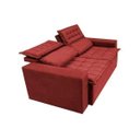Ver imagem 7 de Sofá 3 Lugares Retrátil e Reclinável Cama Inbox Slim 1,80M Velusoft Vermelho