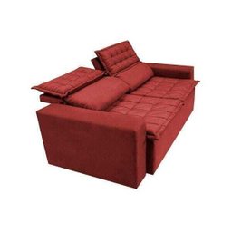 Sofá 3 Lugares Retrátil e Reclinável Cama Inbox Slim 1,80M Velusoft Vermelho - 7 Sofá 3 Lugares Retrátil e Reclinável Cama Inbox Slim 1,80M Velusoft Vermelho - 7