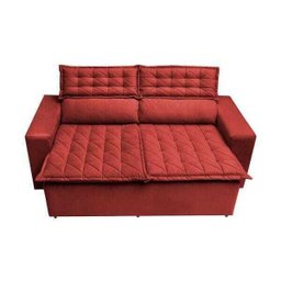 Sofá 3 Lugares Retrátil e Reclinável Cama Inbox Slim 1,80M Velusoft Vermelho - 5 Sofá 3 Lugares Retrátil e Reclinável Cama Inbox Slim 1,80M Velusoft Vermelho - 5