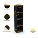 Ver imagem 3 de ESTANTE P/ LIVROS 3 PRATELEIRAS PANDIN PE40 - WALNUT TN160PE40