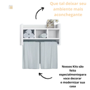 Ver imagem 6 de Nicho Porta Toalha em Mdf Organizador Banheiro Suporte Toalheiro de Hotel para Parede Branco Suíte