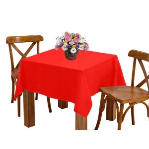 Toalha de Mesa 8 Lugares 2,45M Retangular Oxford Vermelho