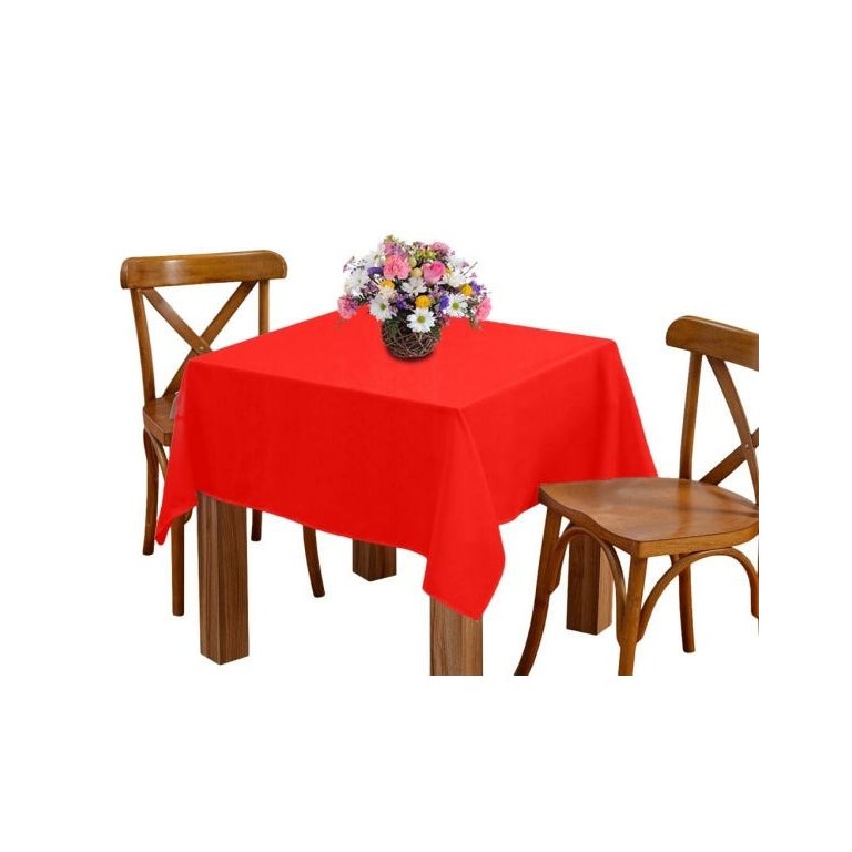 Toalha de Mesa 8 Lugares 2,45M Retangular Oxford Vermelho
