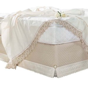 Saia de Cama Box Casal Paris Detalhe em Lese Fendi