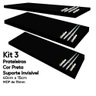 Kit 3 Prateleira Preta Mdf 40x15 Suporte Invisível Decoração - 2
