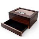 Ver imagem 5 de Umidor de Charutos Cigarol Compact Drawer C/ Gaveta Vidro Higrômetro Digital