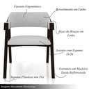 Ver imagem 7 de Kit 5 Cadeiras Sala de Jantar e Jogos Carteados Madeira Maciça Poker Linho Cinza-tabaco G42 - Gran