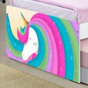 Ver imagem 2 de Cama Arco Íris Unicórnio com Auxiliar