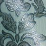 Papel de Parede Adamascado Azul Acinzentado + Cola Para Aplicação - Coleção Florence - 87245 - 2