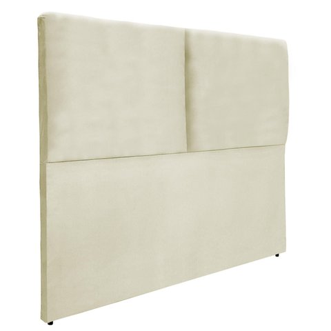 Cabeceira Módulos Cama Box Almofadada Luxo Suede Rbl:solteiro Tradicional/bege
