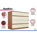 Ver imagem 5 de Cômoda Casal Roma c/8 Gavetas e 6 Pés Jatoba/Areia S. Andirá
