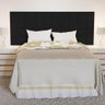 Cabeceira Quadrada Estofada King Size Suede Preto - 1