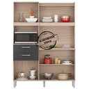 Ver imagem 4 de Cozinha 6 Portas 2 Gavetas Harmonia 96201 Avena Grafito