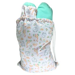 Kit Saco Impermeável Roupa Molhada Bebê Infantil Safariverde - 5