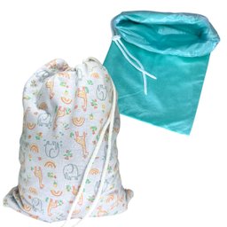 Kit Saco Impermeável Roupa Molhada Bebê Infantil Safariverde - 2