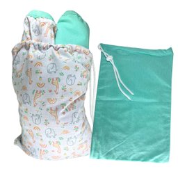 Kit Saco Impermeável Roupa Molhada Bebê Infantil Safariverde - 1