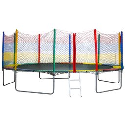 Cama Elástica Pula Pula 4,27 Fechamento Ziper Colorida 100% Nacional Suporta até 455kg - 4