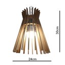 Ver imagem 2 de Lustre Luminária Pendente de Madeira MDF Mod. Oca