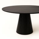 Ver imagem 2 de Mesa de Jantar Cone Redonda 90 Cm Ebano