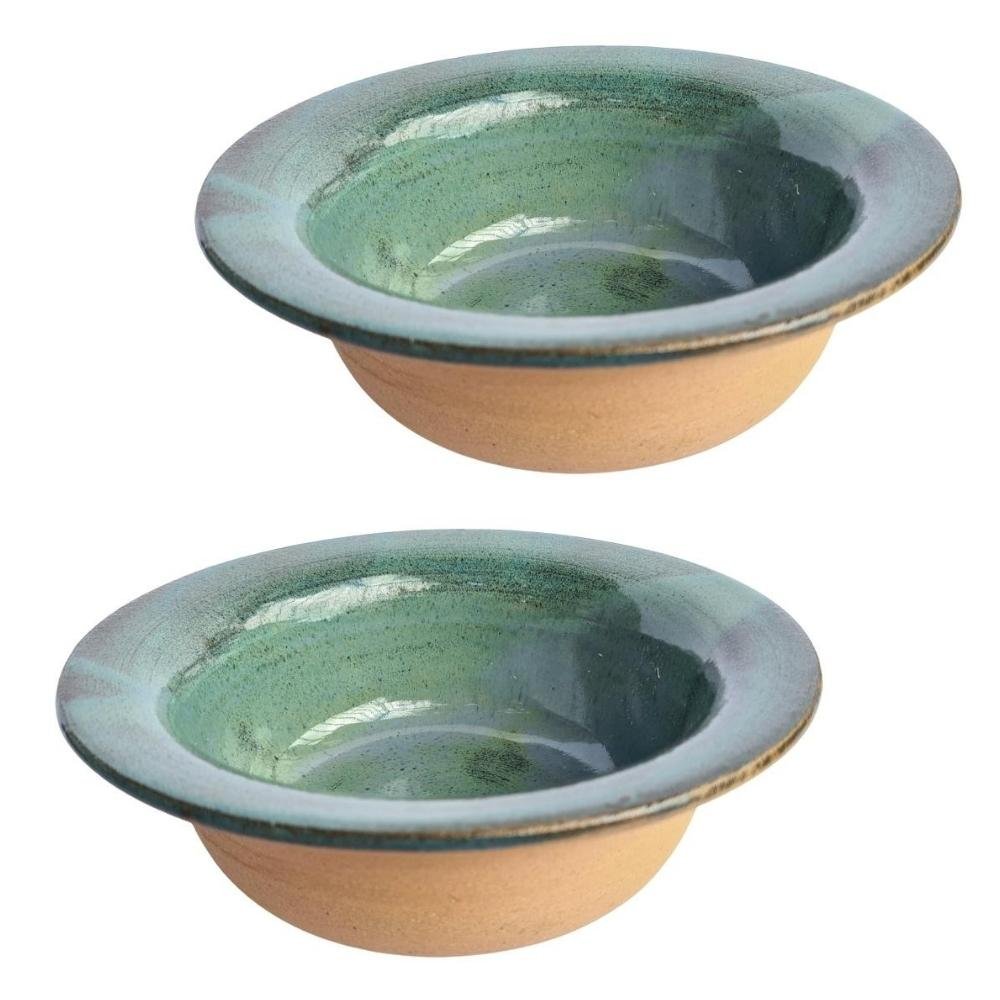 Conjunto de 2 bowls com aba para sopa açaí poke em cerâmica