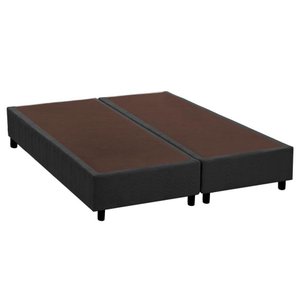 Cama Box Base King Universal Suede Gray (193x203x20) - Costa Rica