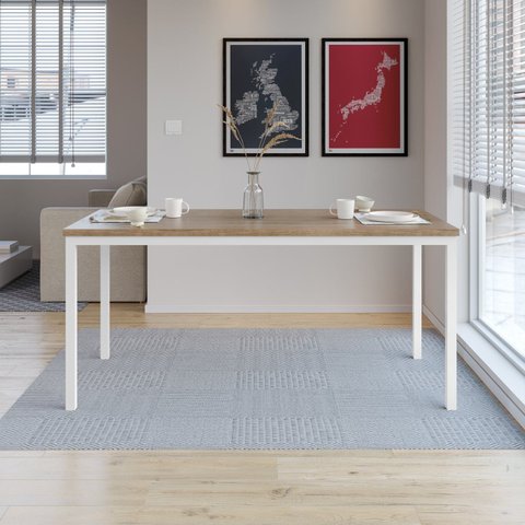 Mesa Retangular 170cm para Sala de Jantar Tampo BP Adriana