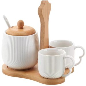 Jg Xícaras Café com Açucareiro e Suporte Oasis Hauskraft