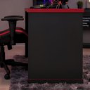 Ver mais imagens de Mesa Gamer Escrivaninha para Computador Pc 136 cm Home Office Estudo Setup Gamer - Preto e Vermelho