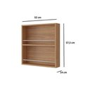 Ver imagem 4 de Armário Aéreo P- Cozinha Eloise Porta Tempero 52 Cm Freijo - Mgm