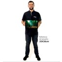 Ver imagem 2 de Quadro Decorativo Floresta Verde em Moldura Caixa Tacolado Moldura Caixa 3cm Branca sem Vidro 20 X 3