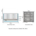 Ver imagem 7 de Quarto Infantil com Berço 3 em 1 e Cômoda Algodão Doce Multimóveis Mp4249