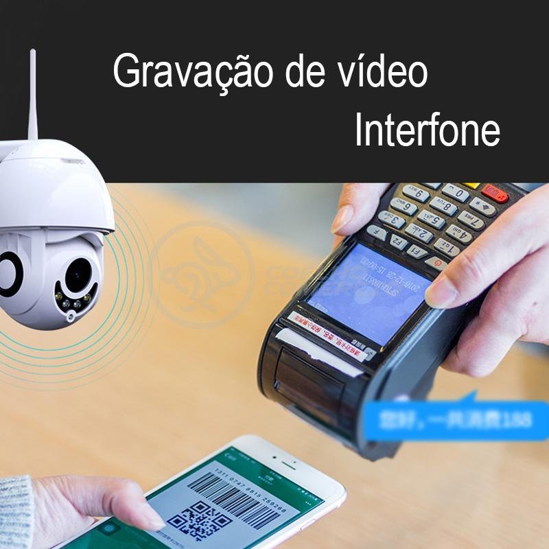 Câmera Ip Rotativa Speed Dome 355º Prova Dágua Wifi Hd 1080p - 13