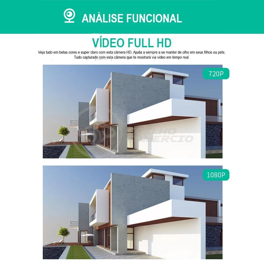 Câmera Ip Rotativa Speed Dome 355º Prova Dágua Wifi Hd 1080p - 14