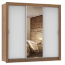 Ver imagem 3 de Guarda Roupa Casal Madesa Lyon 3 Portas de Correr com Espelho 2 Gavetas